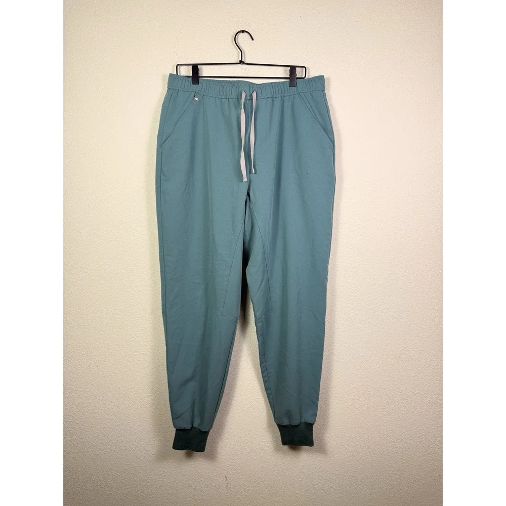 Figs Pants Men's XL Tansen Green Joggers Stretch Technical Collection Scrubs